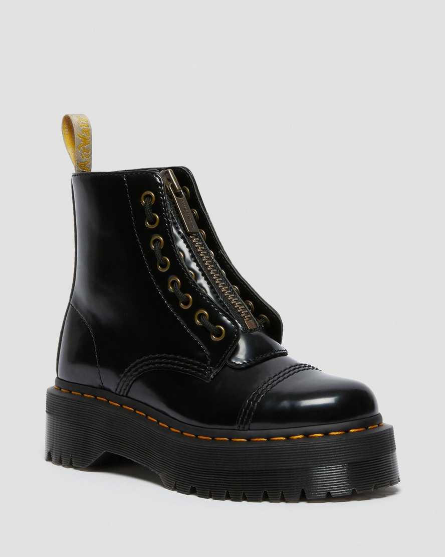 Dr. Martens Vegan Sinclair Naisten Platform Nilkkurit - Mustat Nilkkurit [698-YSVQDF]